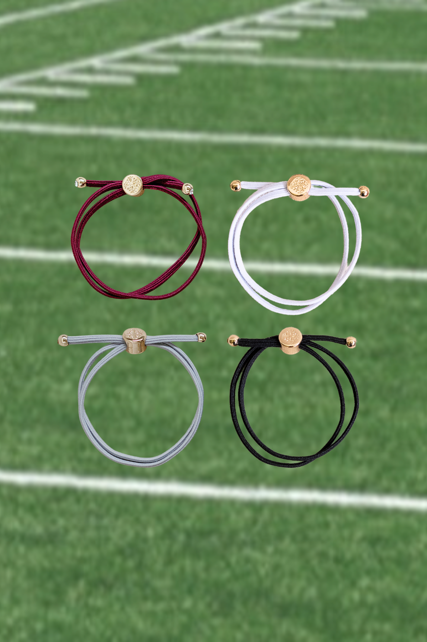 Skinny Hair Tie Set - Garnet