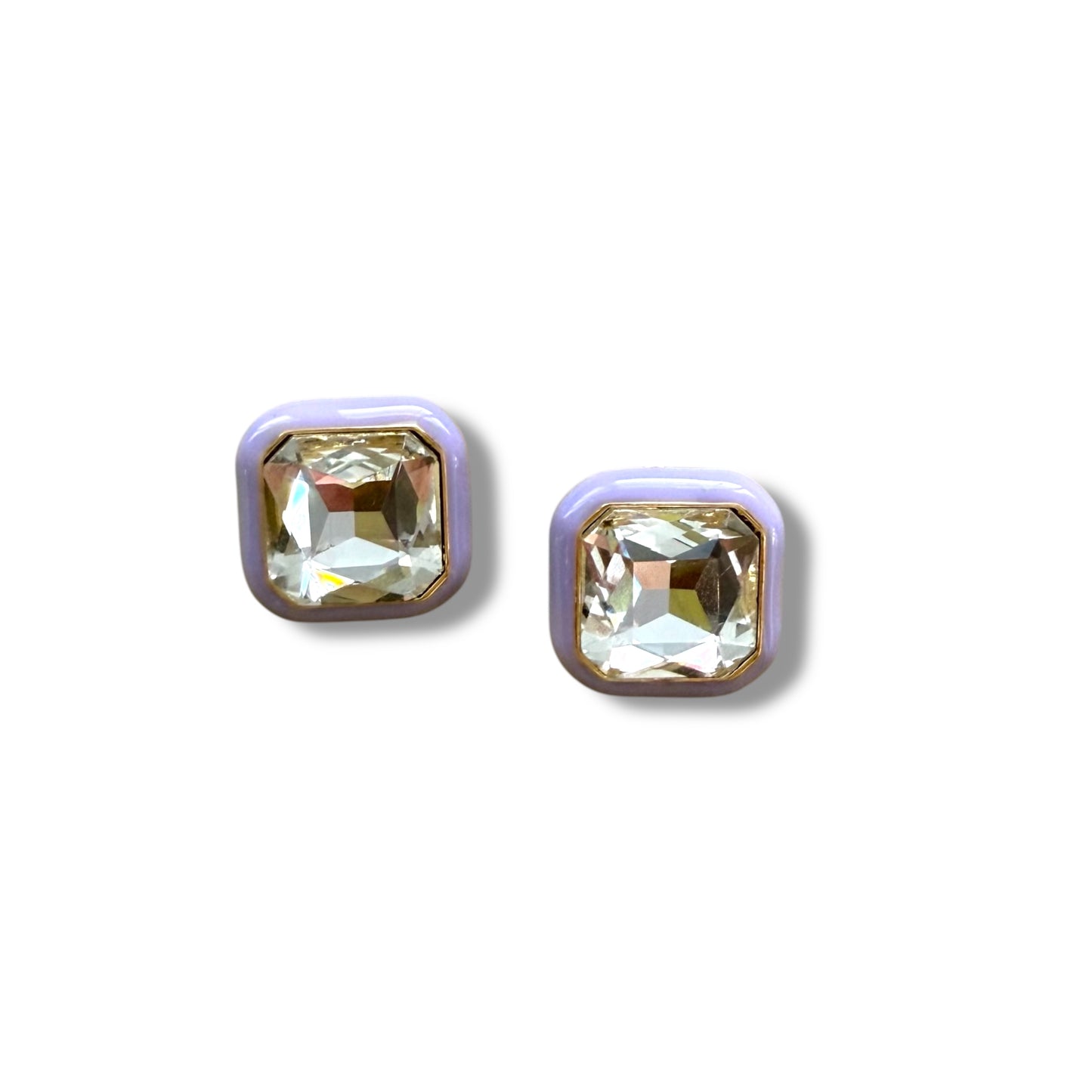 Lumiere Stud Earring - Crystal Lilac