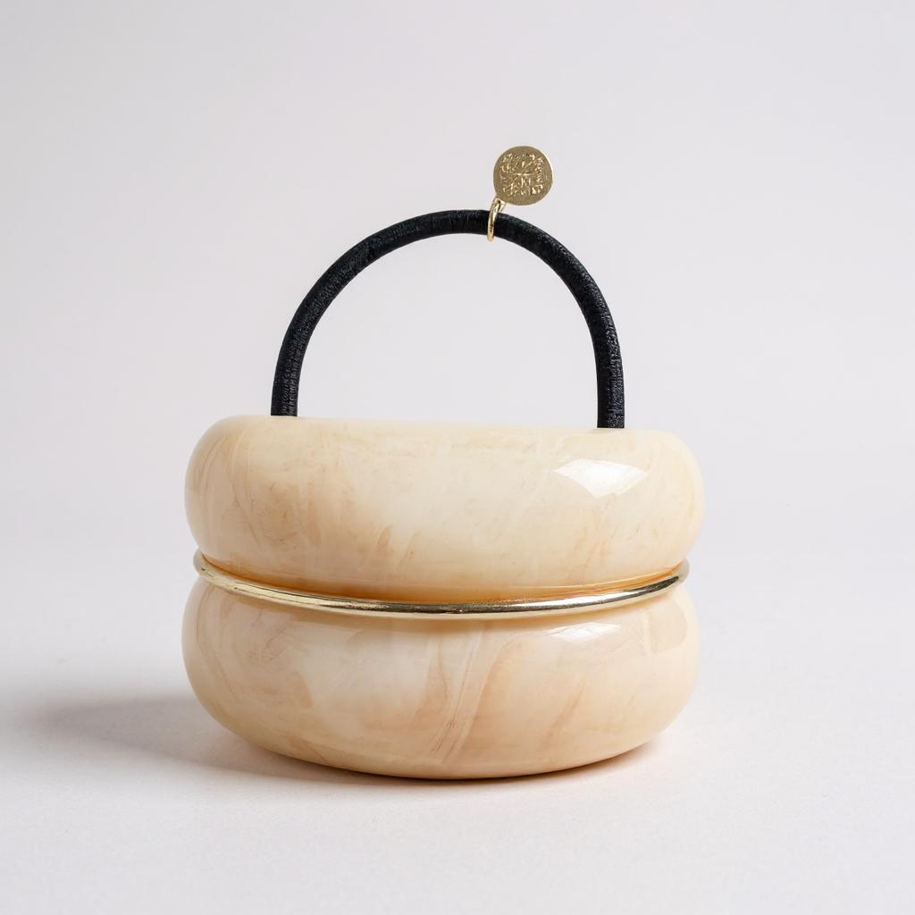 Double Hair Cuff - Cream