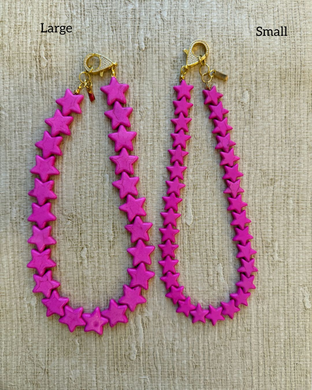 Sea Star Necklace - Large - Hot Pink