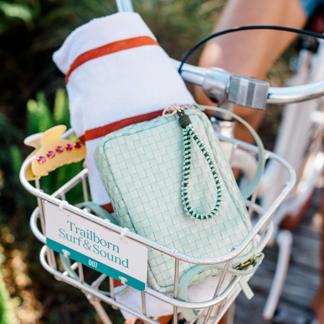 Beach Bling Bag Charm - Blue / Green