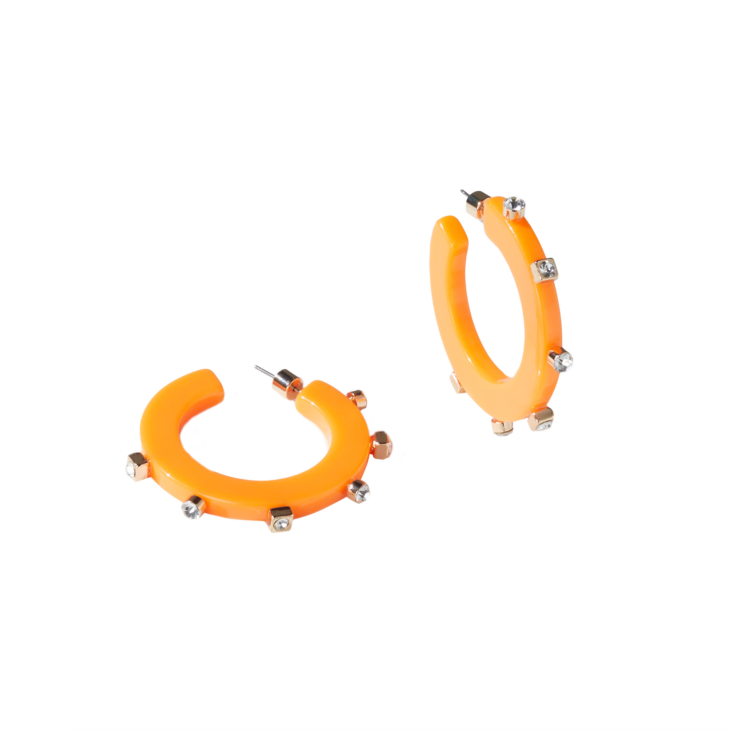 City Girl Jewel Hoop - Tangerine- Smith and Co. Jewel Design