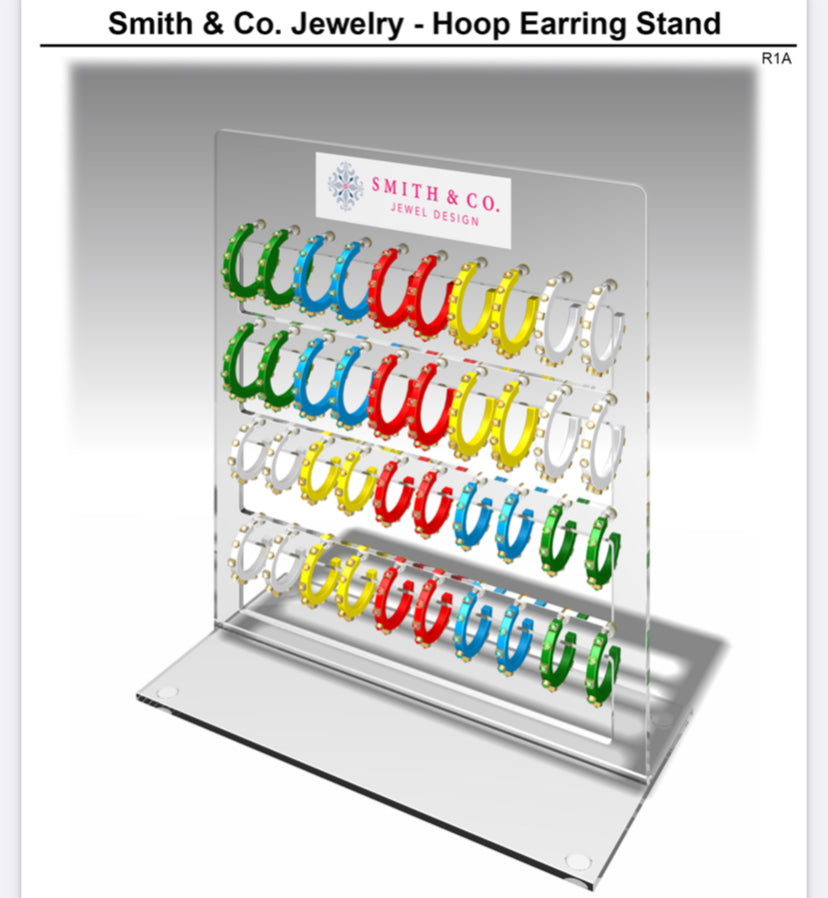 Four Layer Display Stand - holds 20 pairs- Smith and Co. Jewel Design