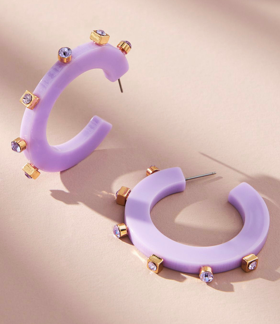 City Girl Jewel Hoop - Violet (LARGE SIZE)- Smith and Co. Jewel Design