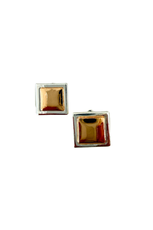 Geo Vintage Earring - Silver / Gold