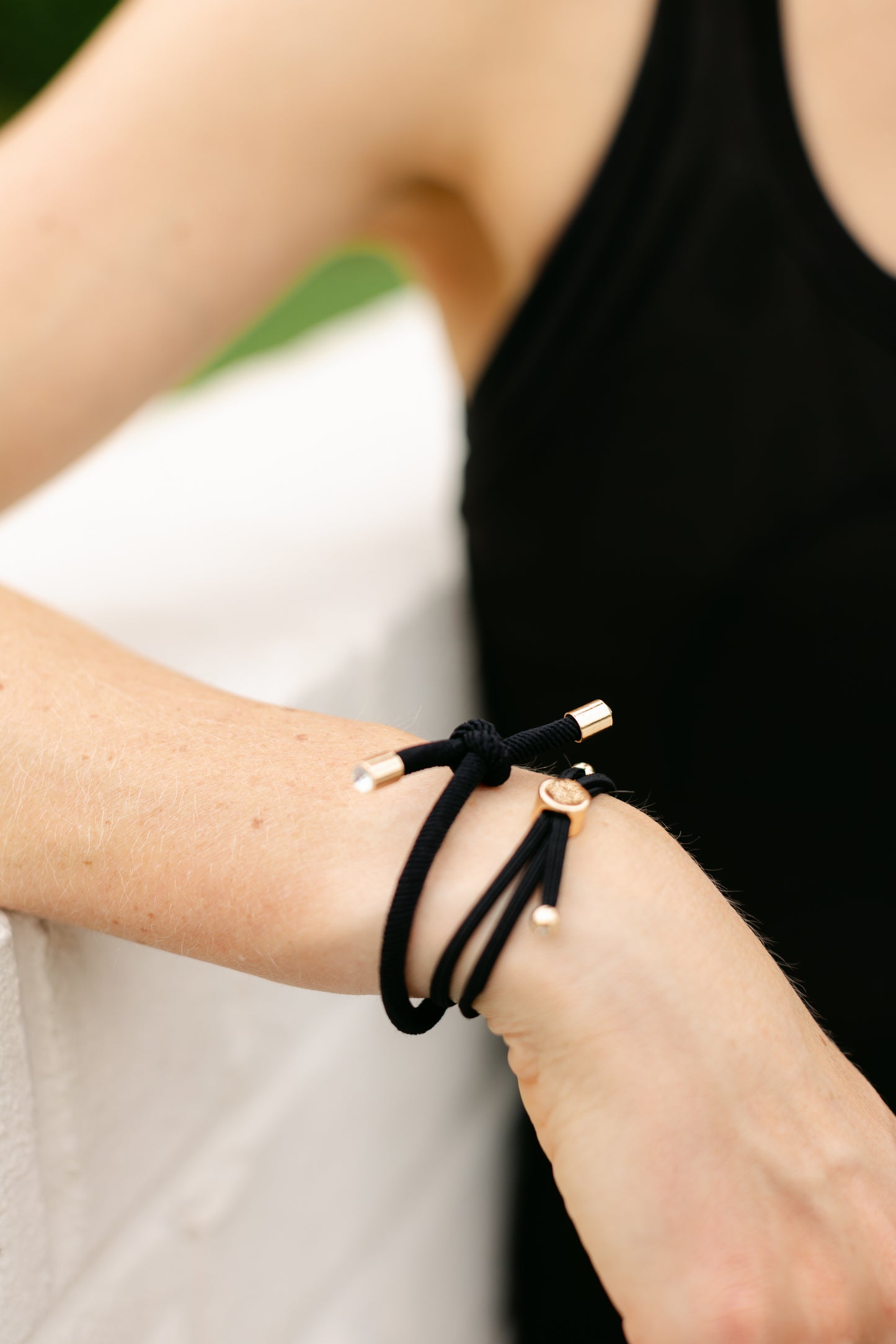 Skinny Hair Tie Set - Garnet