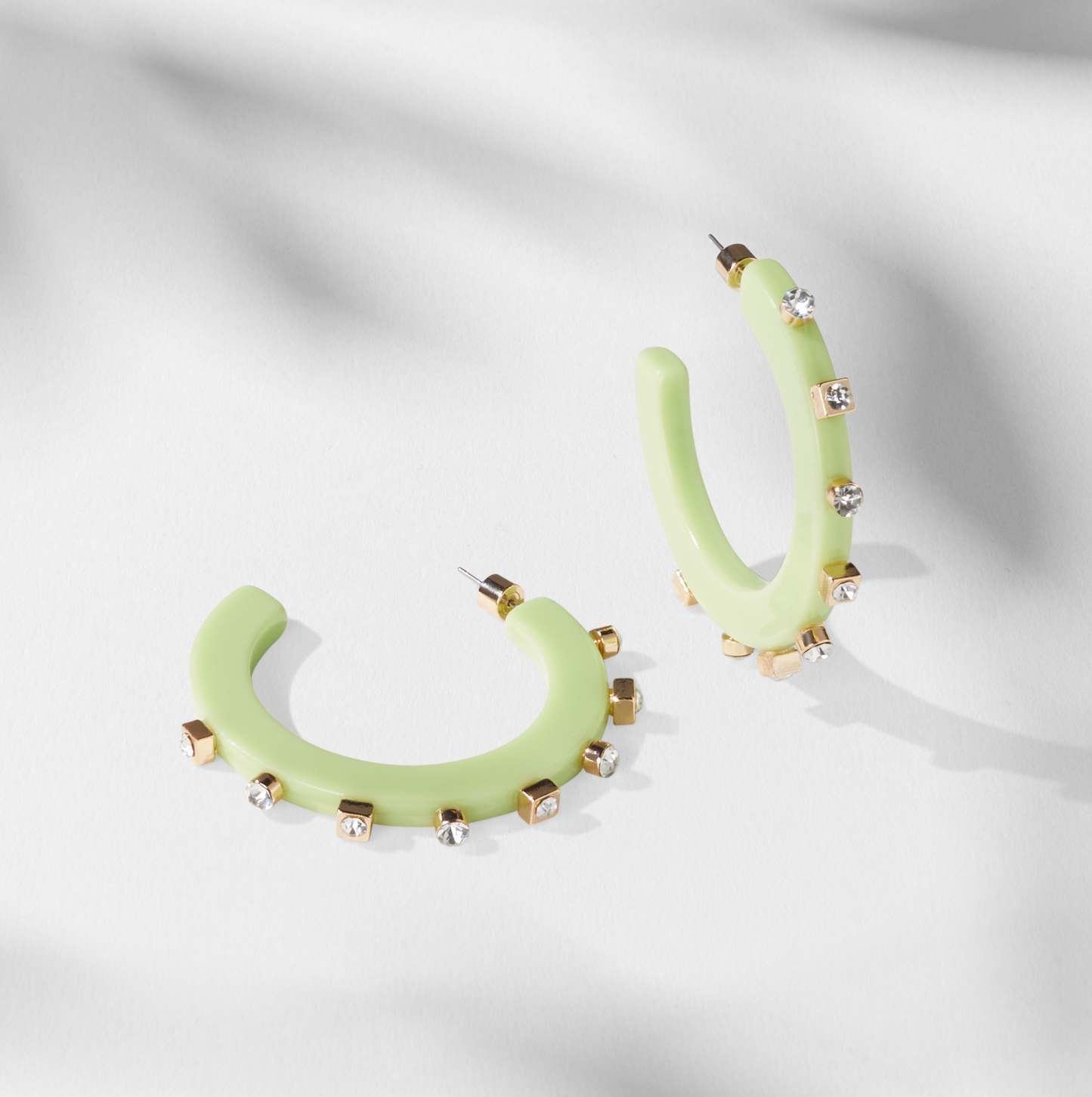 City Girl Jewel Hoop - Pistachio
