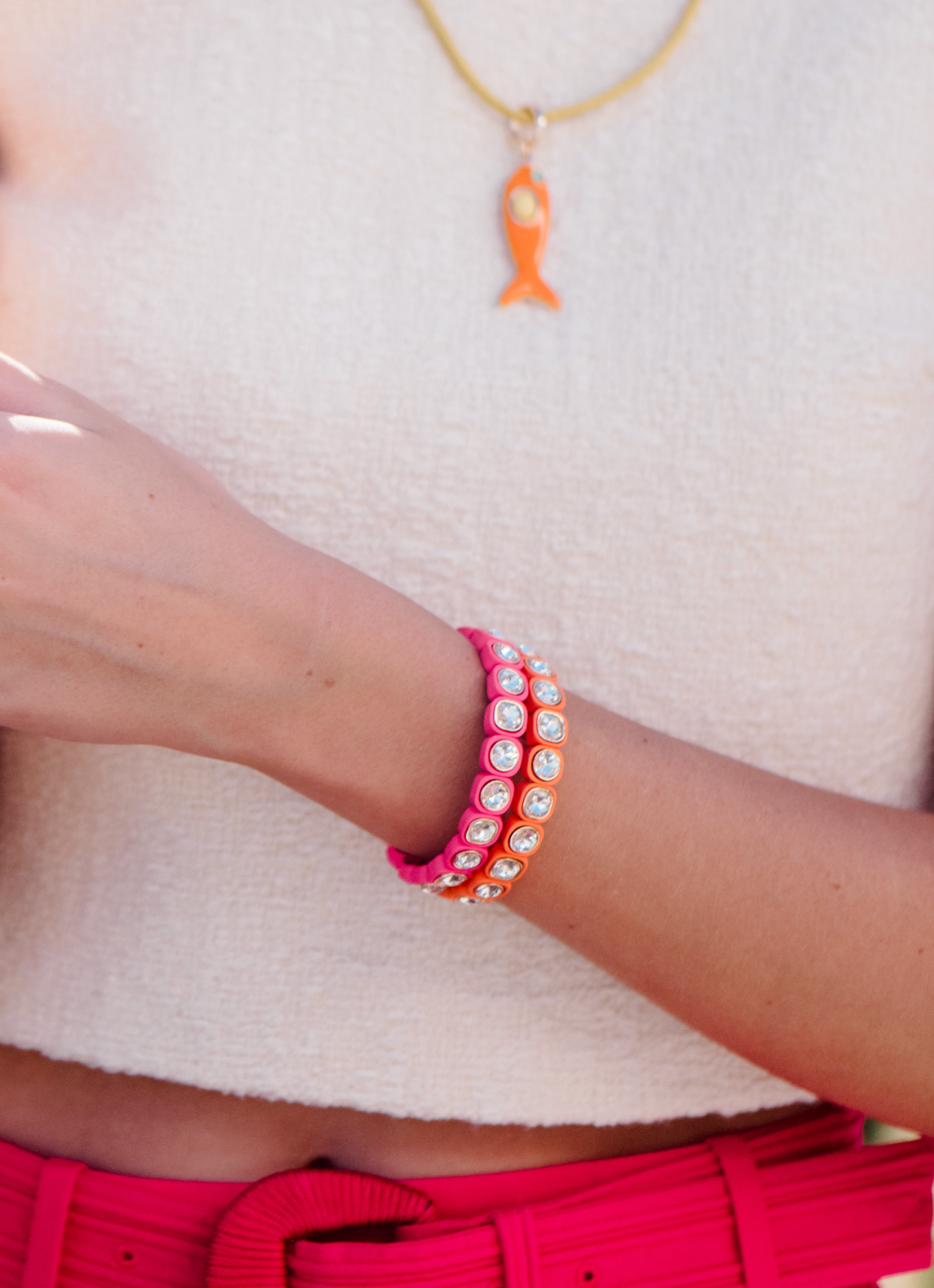 Jelly Pop Bracelet - Orange
