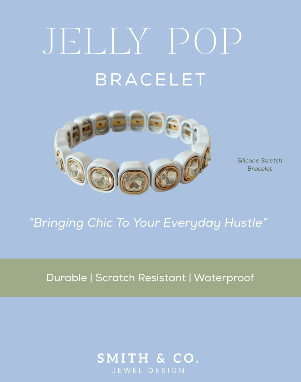 Jelly Pop Bracelet - White