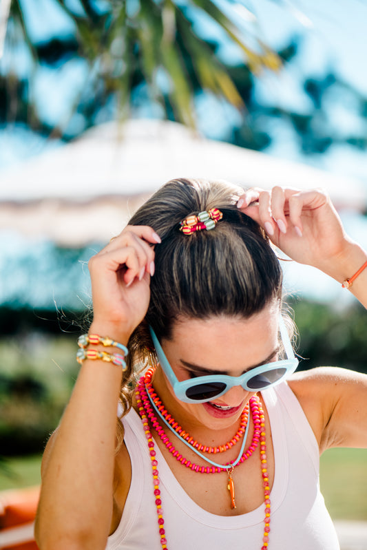 Salt and Sun Hair Tie Set - Multi Bead