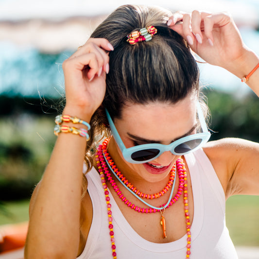 Salt and Sun Hair Tie Set - Multi Bead