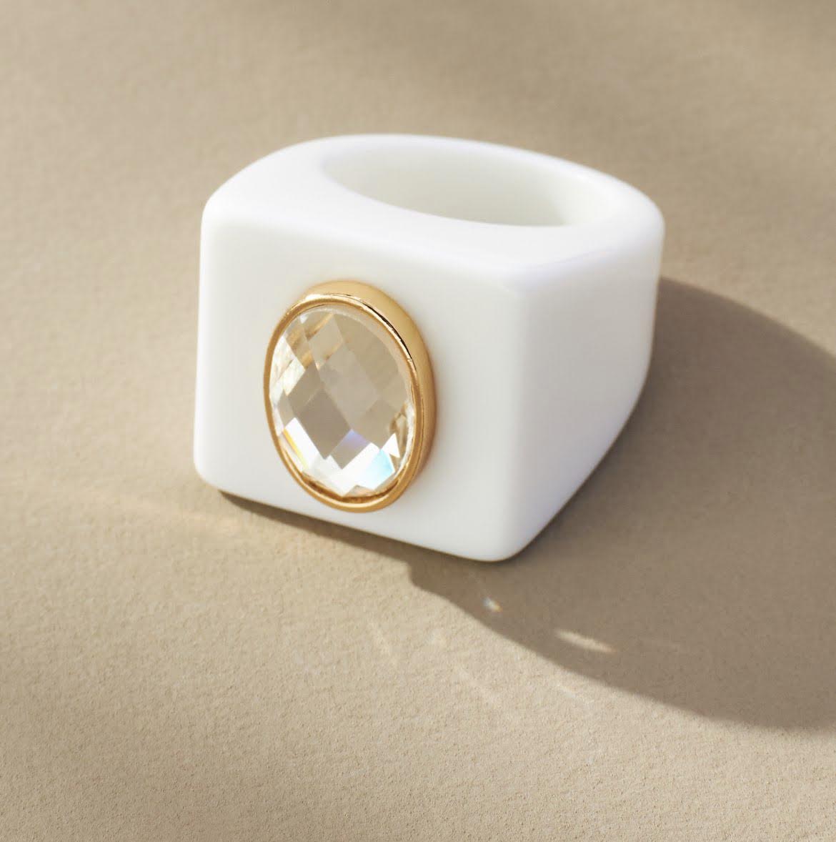 Glitzy Gal Ring - Tan- Smith and Co. Jewel Design