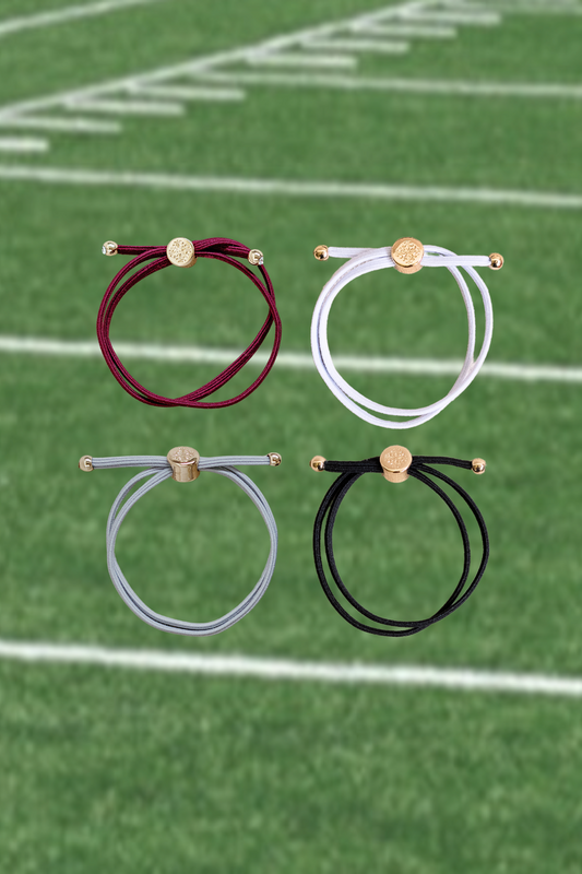 Skinny Hair Tie Set - Garnet