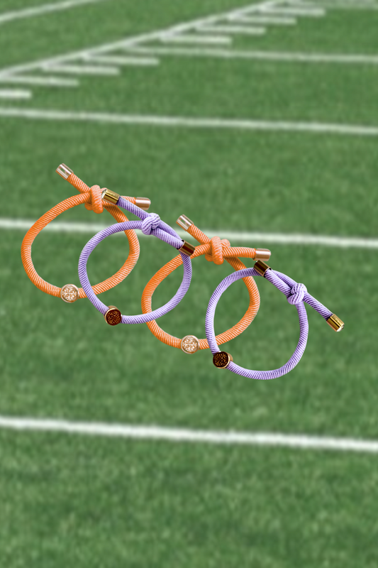 Original Smith & Co. Hair Tie Set - Purple / Orange