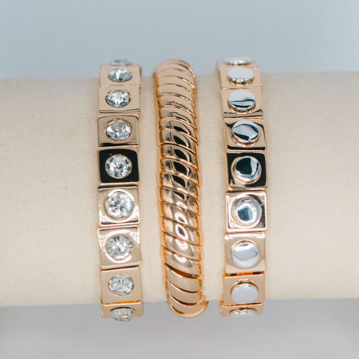 Triple Bracelet Set - Gold