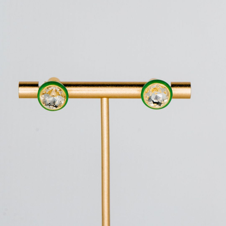 Maison Wrap Earring - Green / Crystal