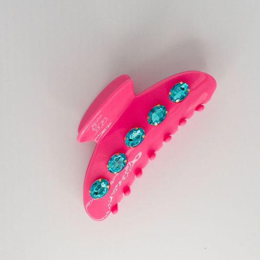 Sea Glass Hair Claw - Pink