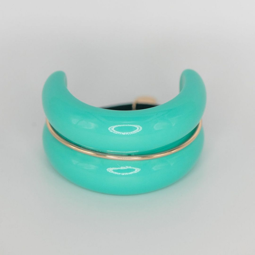 Macaron Hair Cuff - Turquoise