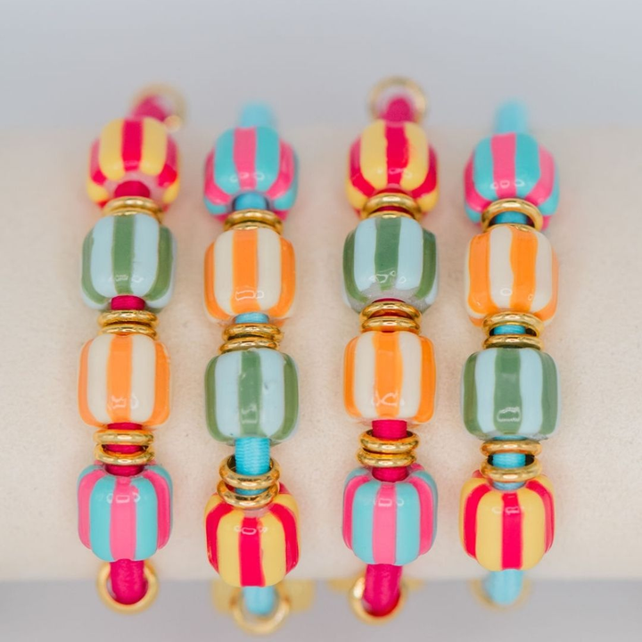 Salt and Sun Hair Tie Set - Multi Bead