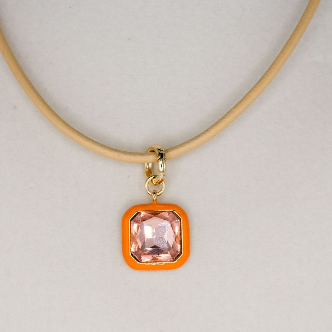 Aurora Necklace - Orange Pendant
