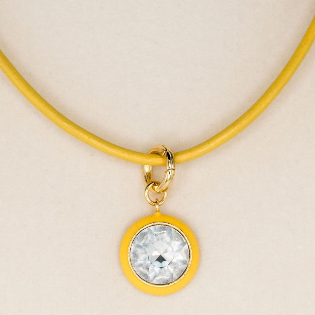 Luna Pendant Necklace - Yellow Pendant