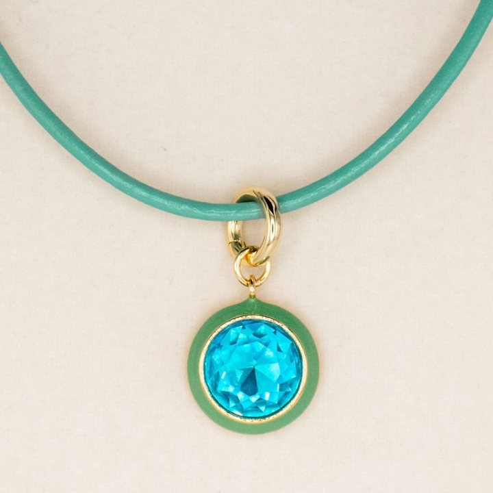 Luna Pendant Necklace - Green Pendant