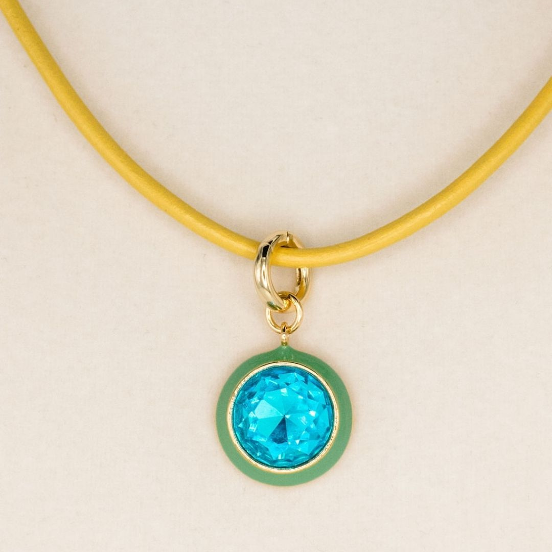 Luna Pendant Necklace - Green Pendant