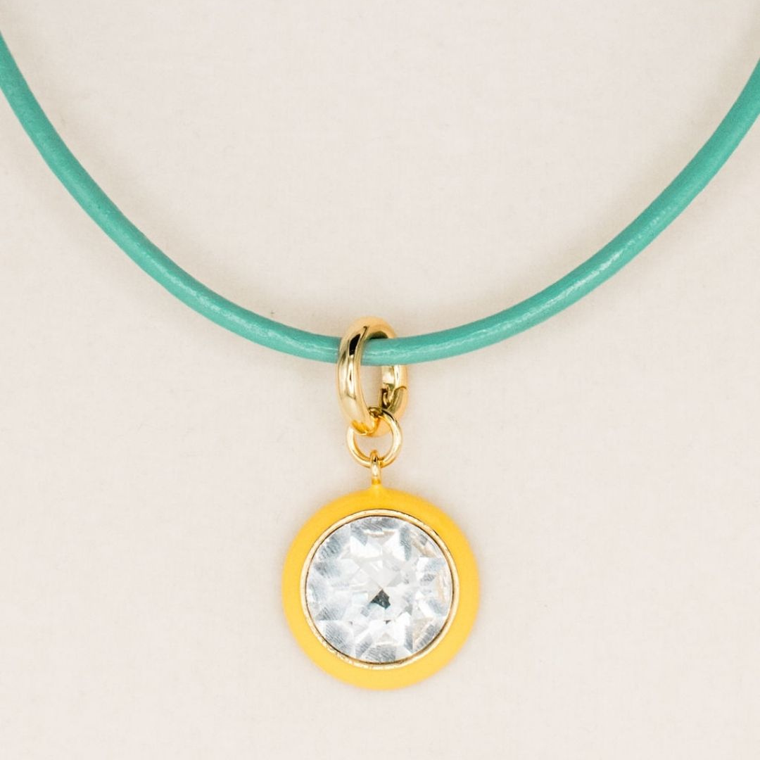 Luna Pendant Necklace - Yellow Pendant