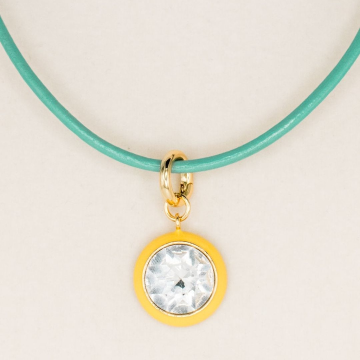 Luna Pendant Necklace - Yellow Pendant