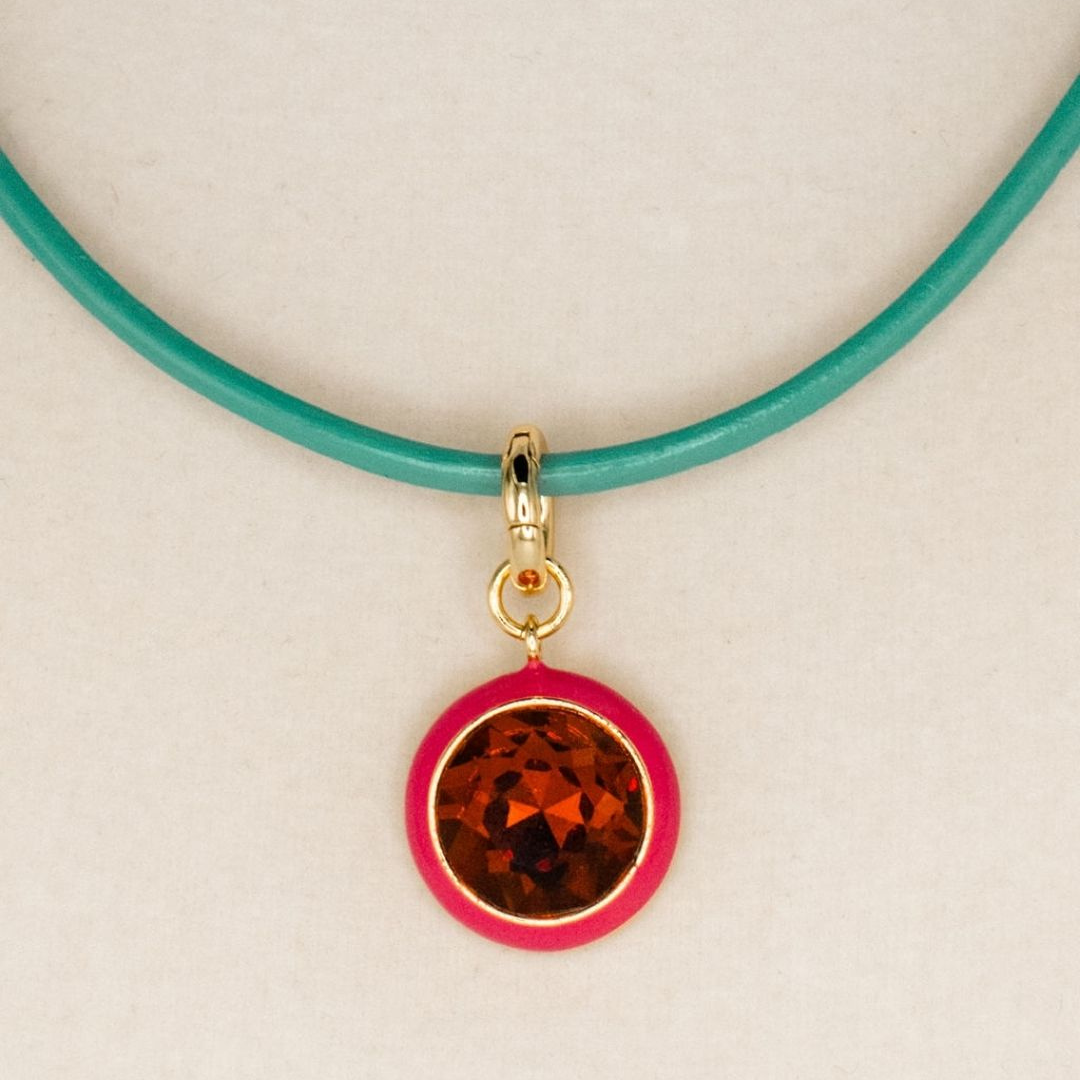 Luna Pendant Necklace - Pink Pendant