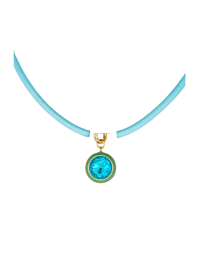 Luna Pendant Necklace - Green Pendant