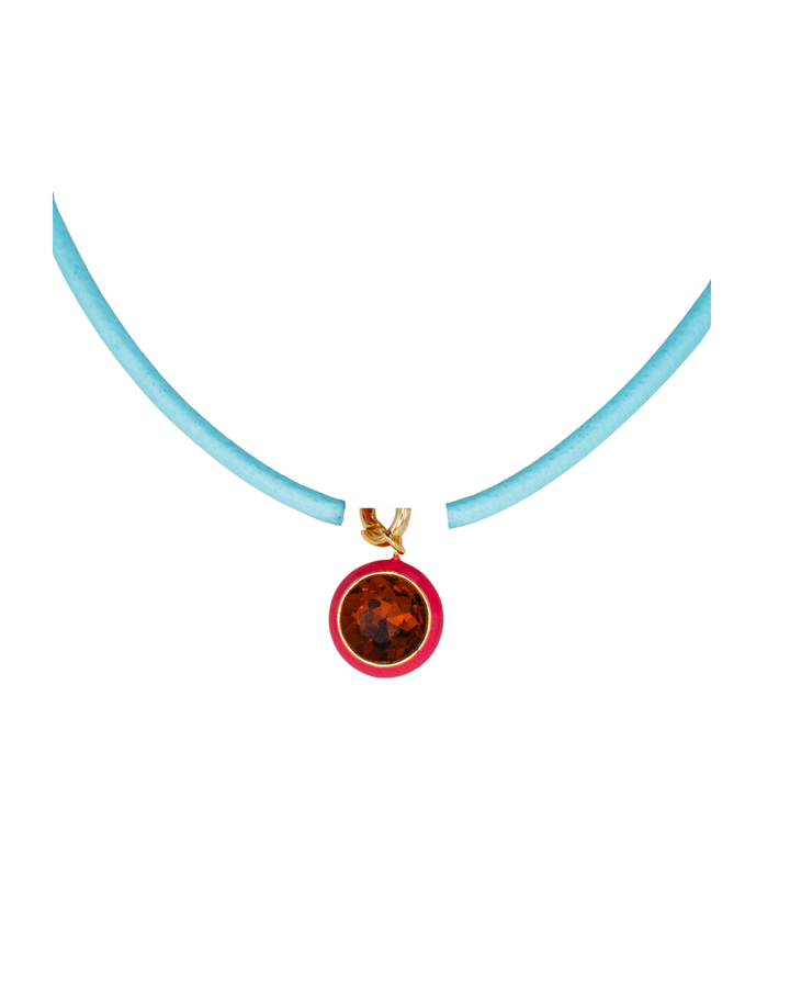 Luna Pendant Necklace - Pink Pendant