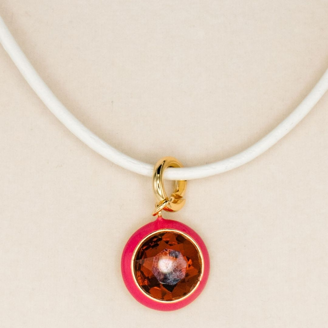 Luna Pendant Necklace - Pink Pendant