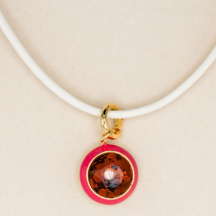Luna Pendant Necklace - Pink Pendant