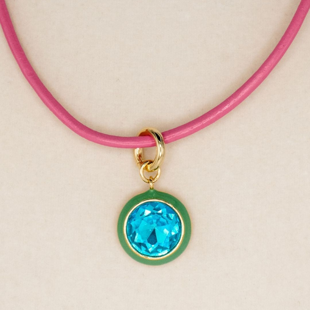 Luna Pendant Necklace - Green Pendant