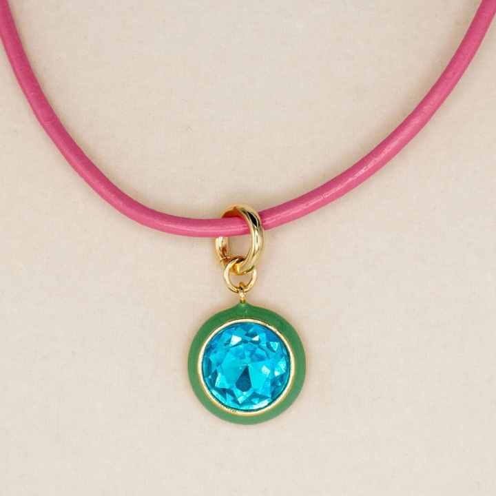 Luna Pendant Necklace - Green Pendant