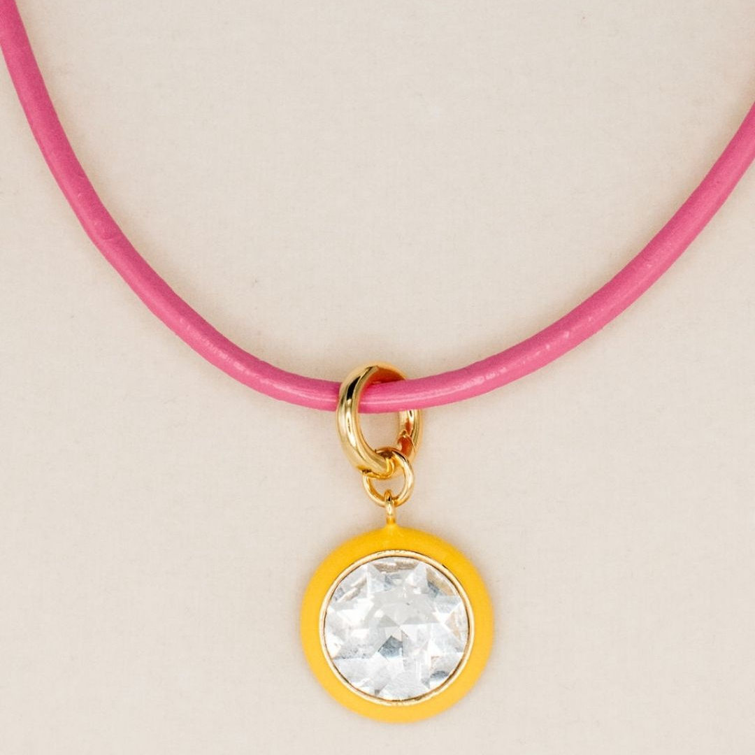 Luna Pendant Necklace - Yellow Pendant