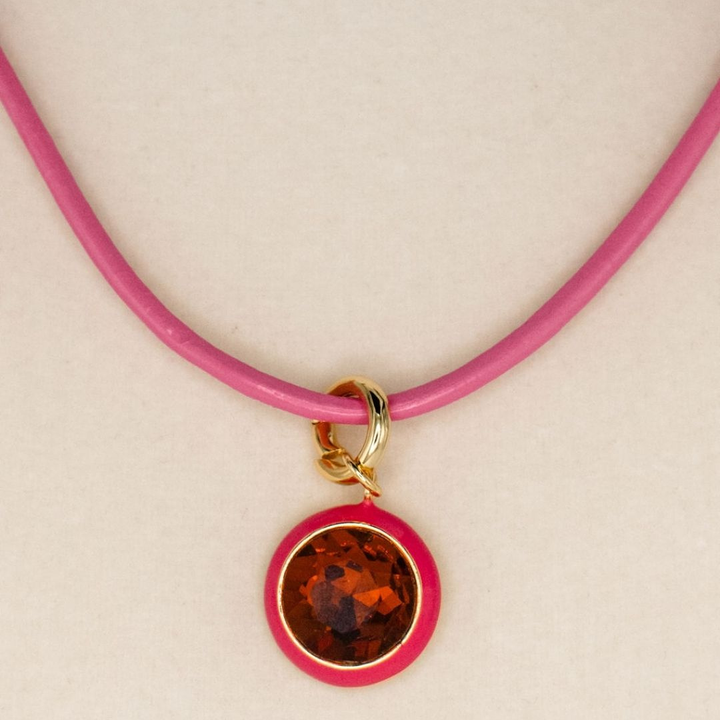 Luna Pendant Necklace - Pink Pendant