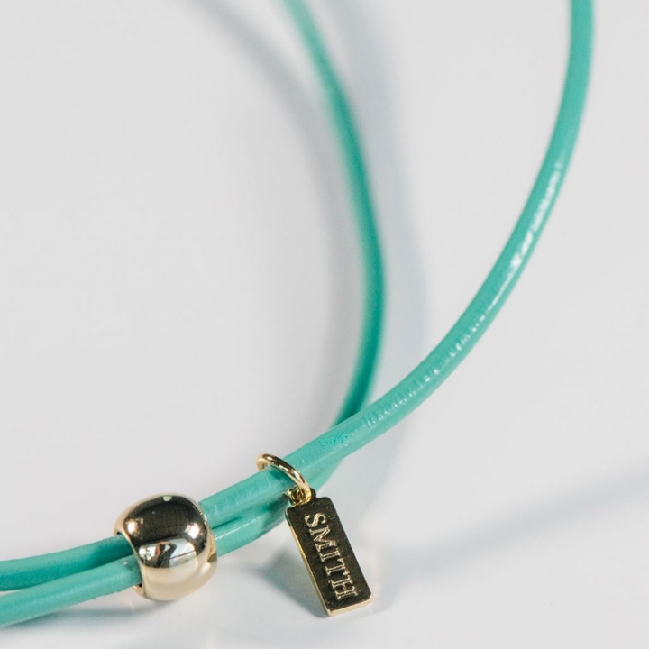 Leather Fish Necklace - Blue Fish