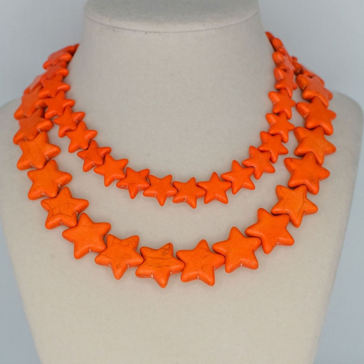 Star Necklace - Small - Orange