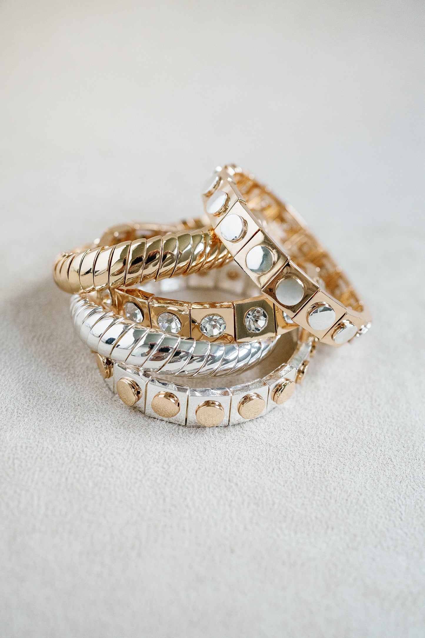 Triple Bracelet Set - Gold