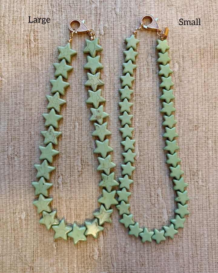 Star Necklace - Large - Green