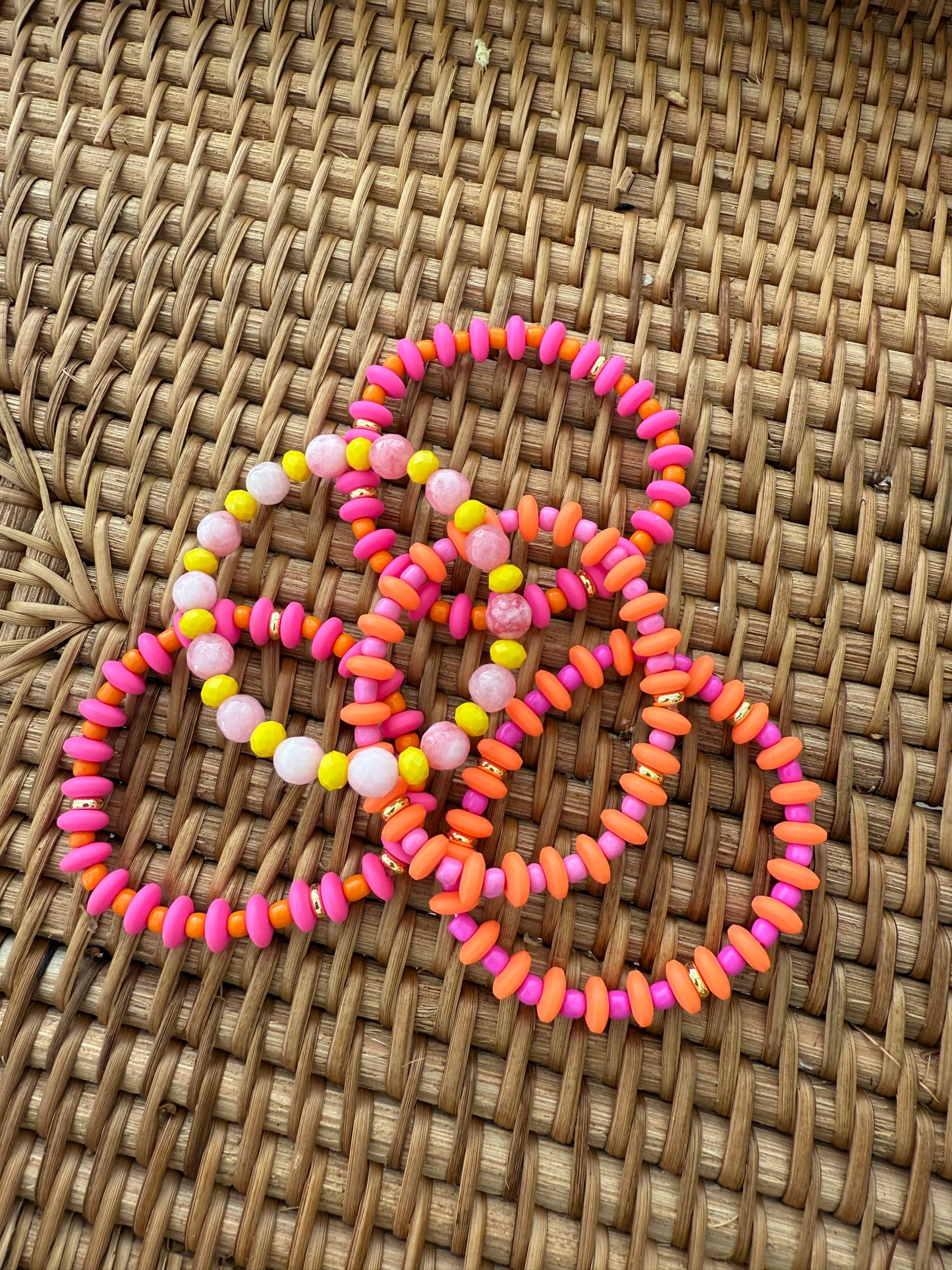 Calypso Stack (5 Bracelets) - Pink