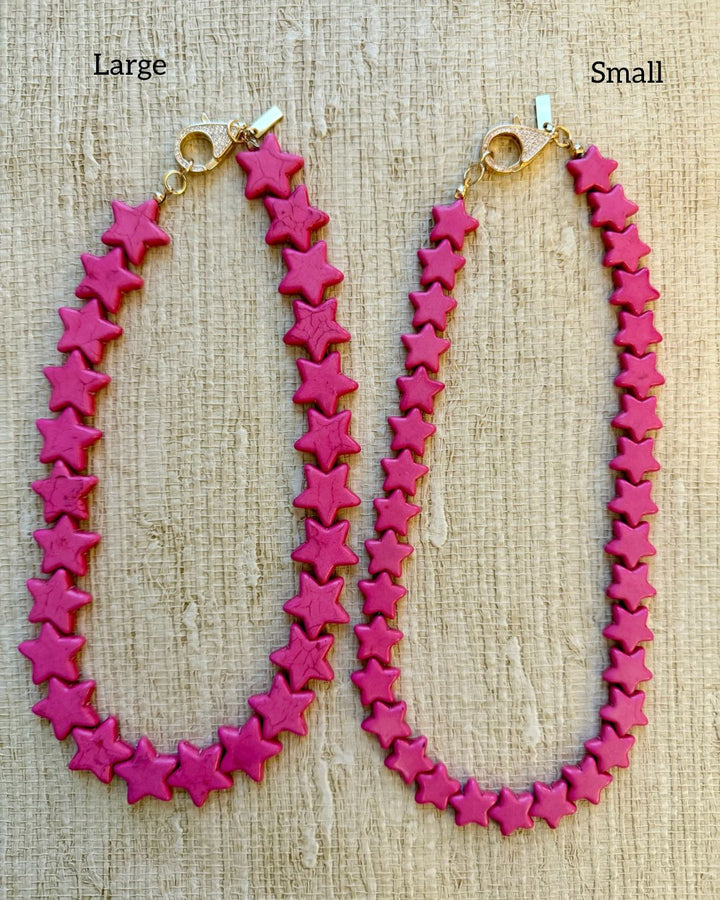 Star Necklace - Large - Bubblegum Pink