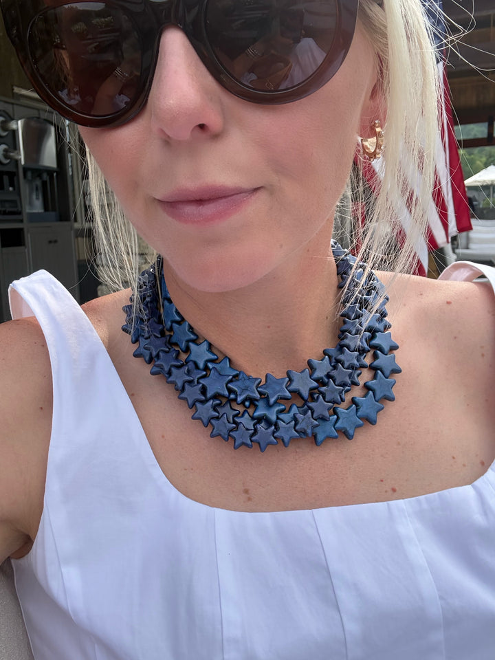 Star Necklace - Small - Navy