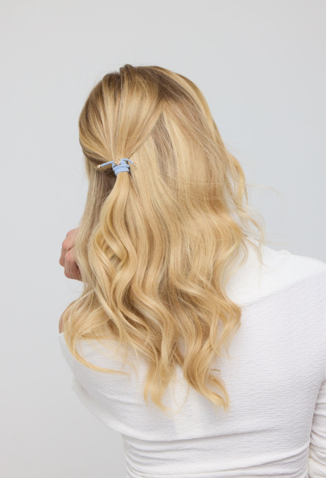 Skinny Hair Tie Set - Caribbean Blue