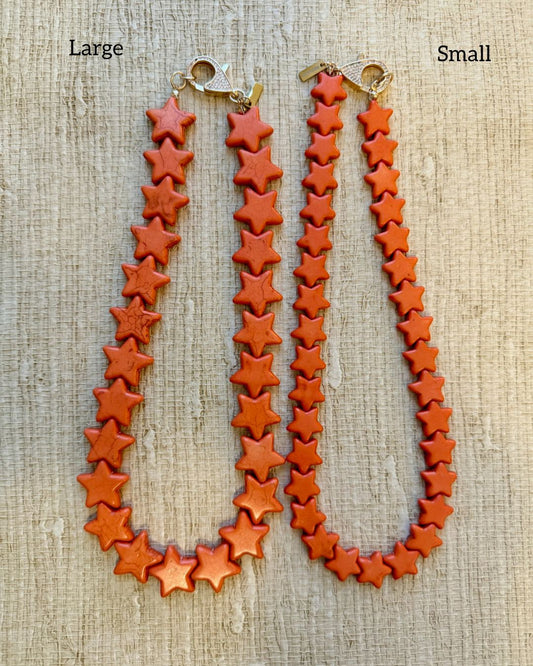 Sea Star Necklace - Small - Orange