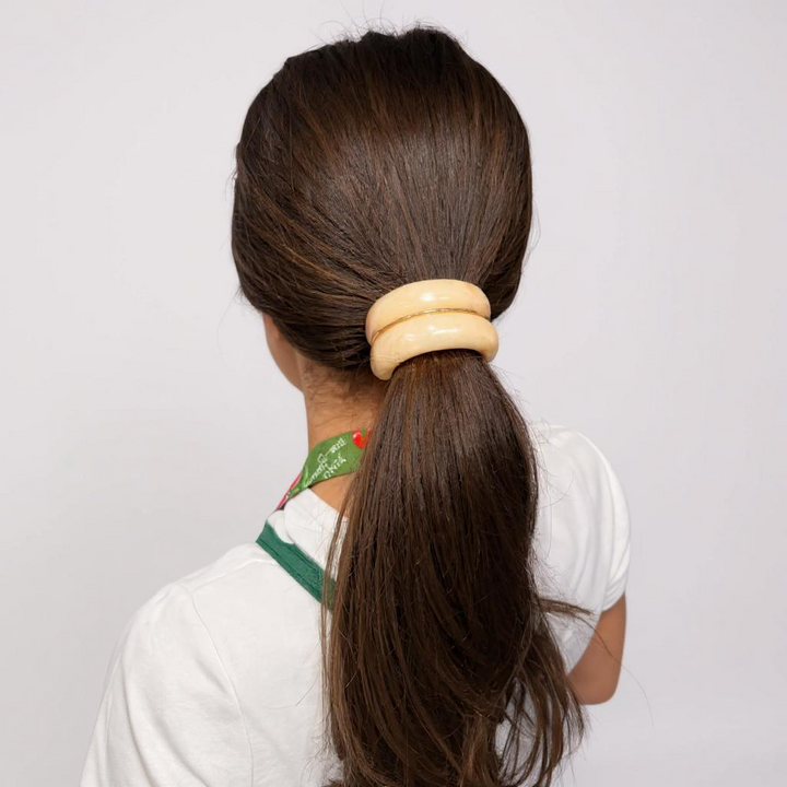 Double Hair Cuff - Garnet