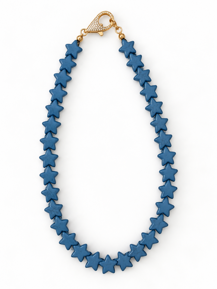 Star Necklace - Small - Dusty Blue
