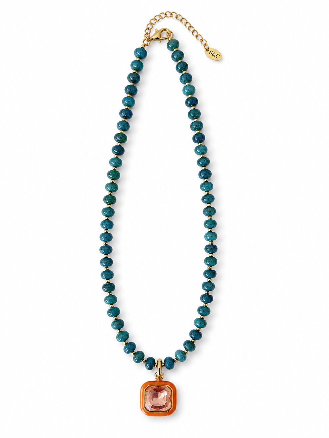Harvest Pendant Necklace - Spiced Teal